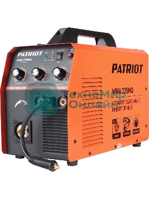 Сварочный аппарат PATRIOT WMA 225MQ (605301755) инверторный mig/mag/mma стальной и флюс. провлокой