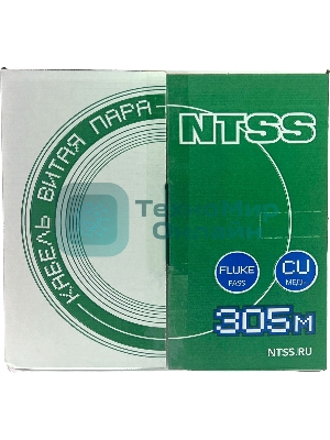 Кабель информационный NTSS NTSS-IN-UTP4-5Е-LSZH-OR кат.5E U/UTP 4X2X24AWG LSZH внутренний 305м оранжевый