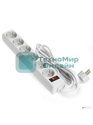 Сетевой фильтр ExeGate EX221229RUS SP-6-5W (6 розеток, 5 м, евровилка, белый)