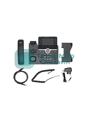 IP-телефон Flat-Phone B10: 20 SIP-аккаунтов, 2 порта 10/100/1000BASE-T (RJ-45), ЖК-дисплей, PoE, адаптер питания 220В, ТОРП