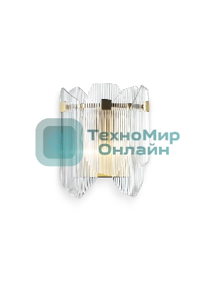 Настенный светильник Ambrella light LH31257/2 BS/CL латунь/прозрачный E14*2 max 40W 220*150*270