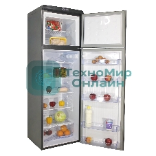 Холодильник DON R-236 G графит зеркальный двухкамерный 250/70л морозилка сверху