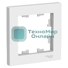 Рамка 1-м AtlasDesign белый SchE ATN000101