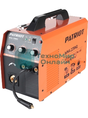 Сварочный аппарат PATRIOT WMA 225MQ (605301755) инверторный mig/mag/mma стальной и флюс. провлокой
