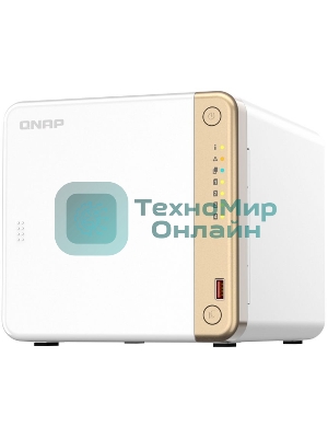 Сетевое хранилище NAS Qnap Original TS-462-4G 4-bay настольный Celeron N4505