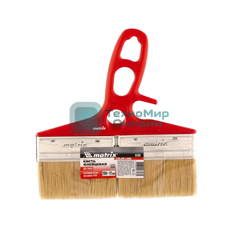 Кисть флейцевая Matrix для лаков, 200x12, натуральная щетина