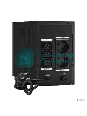 Источник бесперебойного питания ExeGate EX292801RUS SpecialPro UNB-1600.LED.AVR.2SH.3C13 1600VA/950W, LED, AVR, 2*Schuko+3*C13, съемн.кабель, металлический корпус, черный