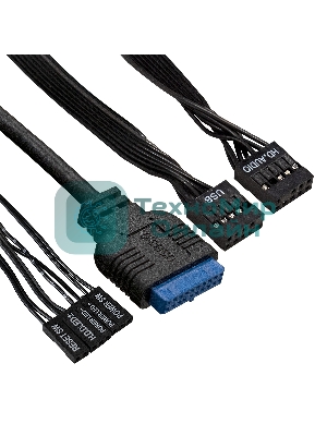 Компьютерный корпус Miditower ExeGate AA-440U (ATX, без БП, 2*USB+1*USB 3.0, аудио, черный)