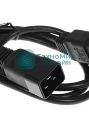 Кабель питания сист.блок-монитор Cablexpert PC-189-1-1.8M, 1.8м, C13-C14, 3x1кв.мм., черный, с заземлением