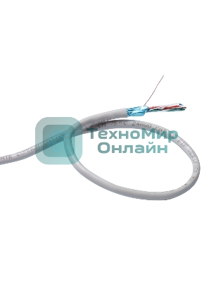 Кабель Exegate FTP 4 пары кат.5e Exegate медь, экран, 305м pullbox, серый