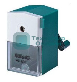 Точилка для карандашей механическая Kw-Trio 305Agrn, 1 отверстие, 8мм пластик, зеленый