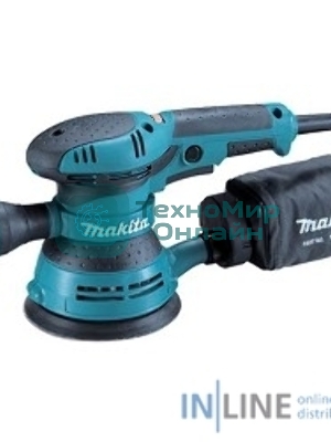 Эксцентриковая шлифовальная машина Makita BO5041 ЭШМ,300Вт,ф125мм,4000-12000об\м,ампл-2.8мм,1.4кг,кор,п\сборник,доп.рукоятка