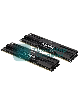 Оперативная память Patriot Viper 3, DDR3, 16GB (2x8 GB), 1866 MHz, CL10, DIMM, радиатор, черный