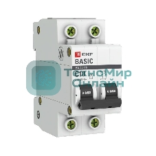 Выключатель автоматический EKF mcb4729-2-10C 2P 10А (C) 4,5кА ВА 47-29 EKF Basic