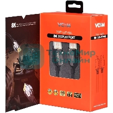 Кабель соединительный DISPLAY PORT v1.4, 8K@60Hz, 3m VCOM