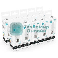 Лампа светодиодная Gauss Elementary 30220 10Вт цок.:E27 свеча 220B 4100K св.свеч.бел.ней. (упак.:10шт)