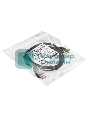 Удлинитель USB 2.0 ExeGate EX-CCF-USB2-AMAF-1.8F (Am/Af, позолоченные контакты, ферритовые кольца, 1,8м)