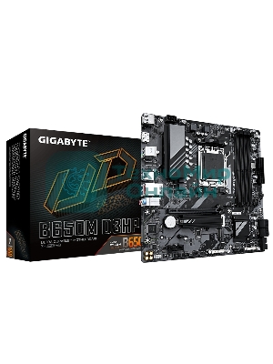 Материнская плата Gigabyte B650M D3HP, AM5, AMD B650, 4xDDR5, 4xSATA, 2xM.2, 1xPCI-E 4.0 x16, 1xPCI-E x1, 1xHDMI, 2xDP, 1x 2.5Gb LAN, 3xUSB-A 3.2 Gen 1, 2xUSB-A 2.0, 1xUSB-C 3.2 Gen 1, 3x3.5 мм, 7.1, Micro-ATX