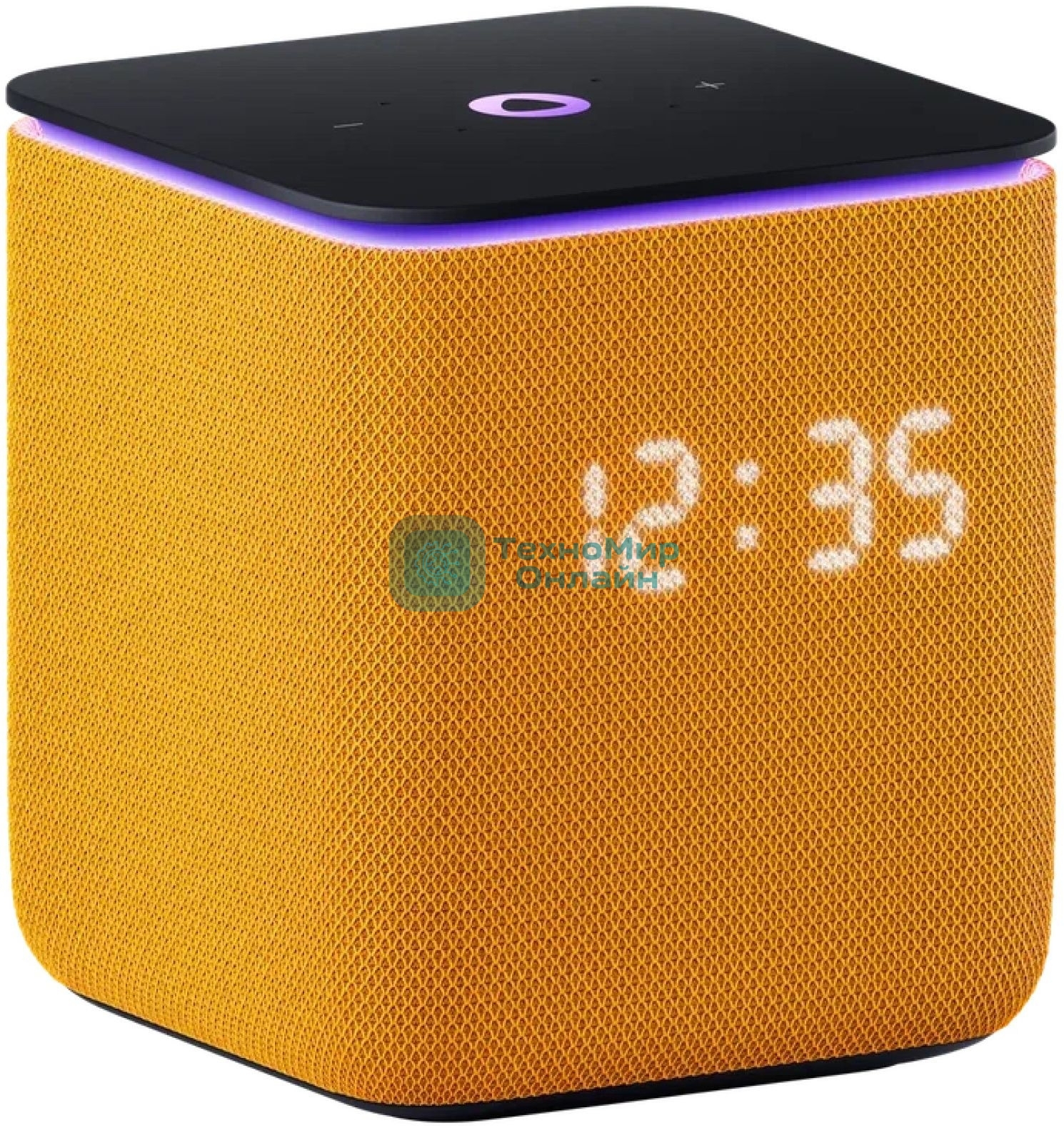 Умная колонка Яндекс Станция Миди, 24Вт, с экраном, 2 динамика, Wi-Fi, BT5.0, Zigbee, Алиса, оранжевый