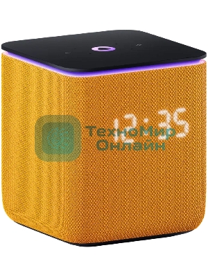 Умная колонка Яндекс Станция Миди, 24Вт, с экраном, 2 динамика, Wi-Fi, BT5.0, Zigbee, Алиса, оранжевый