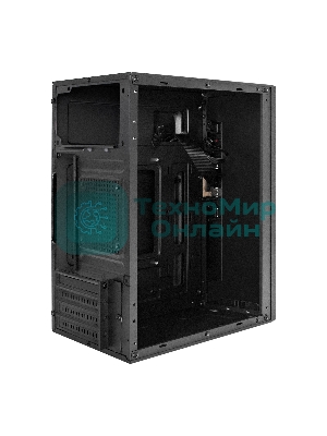 Компьютерный корпус Minitower ExeGate BAA-303-AAA400 (mATX, БП AAA400 с вент. 8см, 2хUSB, HD Audio, черный)