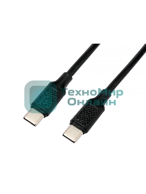 Кабель USB2.0 Cablexpert CC-USB2-CMCM-100-1M, Type-C/Type-C, 5A, 100Вт, PD/QC3.0, медь, 1м, черный, пакет