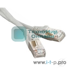 Патч-корд Hyperline PC-LPM-STP-RJ45-RJ45-C6-2M-LSZH-GY F/UTP, экранированный, Cat.6, LSZH, 2 м, серый