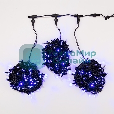 Гирлянда Neon-night LED ClipLight 24V, 3 нити по 20 м, свечение с динамикой, цвет диодов синий