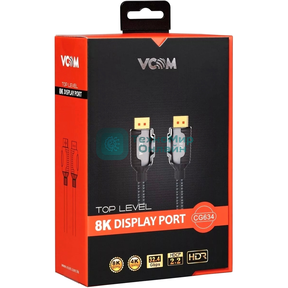 Кабель соединительный DISPLAY PORT v1.4, 8K@60Hz, 3m VCOM