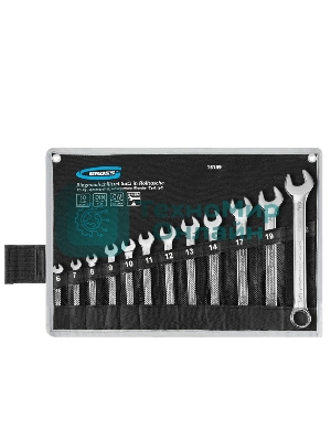 Набор комбинированных ключей Gross 15149 (6-22 мм) 12 шт CrV холодный штамп
