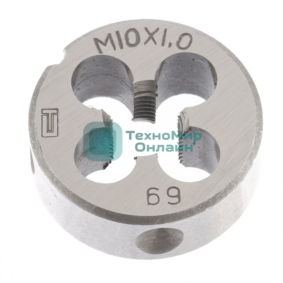 Плашка Сибртех М10x1,0 мм