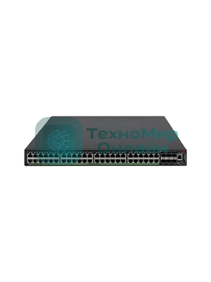 Коммутатор H3C S5570S-54S-PWR-EI-A L3 Ethernet Switch with 48*10/100/1000BASE-T Ports and 6*1G/10G BASE-X SFP Plus Ports, Without Power Supplies, PoE+