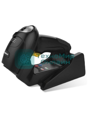 Сканер беспроводной HR52 Bonito, 2D CMOS Wireless Bluetooth Handheld Reader Mega Pixel, RETAIL VERSION dot-code enabled (black surface) with Stand/Docking Station, USB cable and multi plug adapter