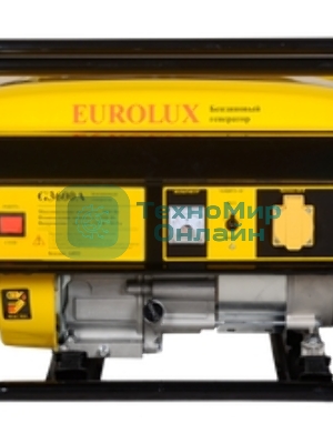 Электрогенератор бензиновый Eurolux G3600A, 2.5 кВт, 77 дБ, 37.2 кг