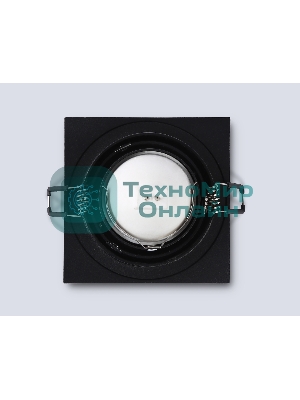 Встраиваемый точечный светильник Ambrella light TN102828 BK/BK черный/черный GU5.3 92*92*50