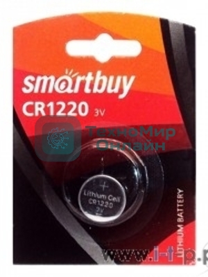 Батарейка Smartbuy CR1220/1B (12/720) (SBBL-1220-1B) (1 шт. в уп-ке)