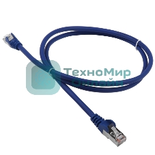 Патч-корд Lanmaster LSZH FTP кат.5e, 1.0 м, синий