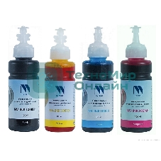 Чернила NVPrint универсальные на водной основе для аппаратов HP, комплект 4 цвета по 100 мл