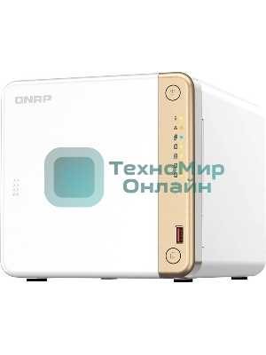 Сетевое хранилище NAS Qnap Original TS-462-4G 4-bay настольный Celeron N4505