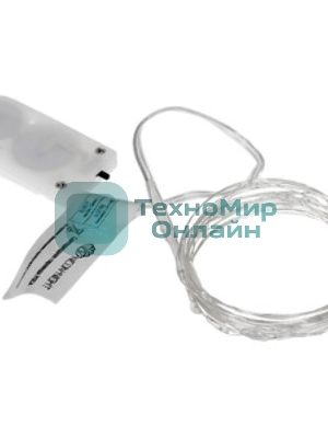 Гирлянда светодиодная Neon-night Роса 2м, 20 LED, БИРЮЗОВЫЙ, IP20, тонкий батарейный блок, 2хCR2032 в комплекте