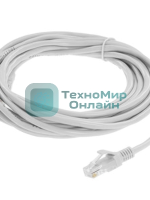 Патч-корд CCA lightl UTP Гарнизон PC-UTP-5e-5-BK cat.5e, 5м, литой, многожильный черный