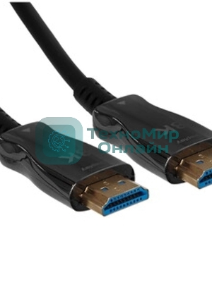 Кабель HDMI AOC-HM-HM-20M Wize, оптический, 20 м, 4K/60HZ, v.2.0, ARC, 19M/19M, черный, коробка
