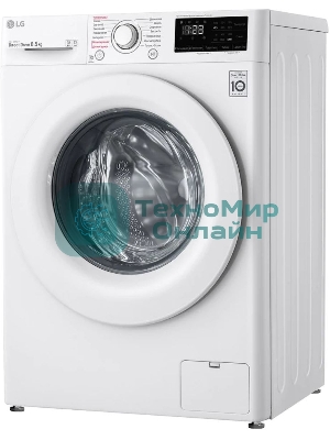 Стиральная машина LG F2V3GS3W белый, загрузка фронтальная 8,5 кг, 1200 об/мин., класс: А