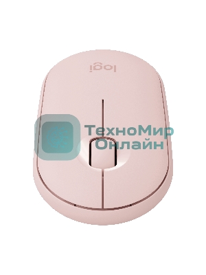 Мышь беспроводная Logitech Pebble M350 розовый, 1000 dpi, радиоканал, Bluetooth, USB, кнопки - 3