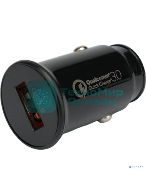 Автомобильное зарядное устройство Cablexpert MP3A-UC-CAR22, 18Вт, быстрая зарядка QC3.0, 1 порт USB