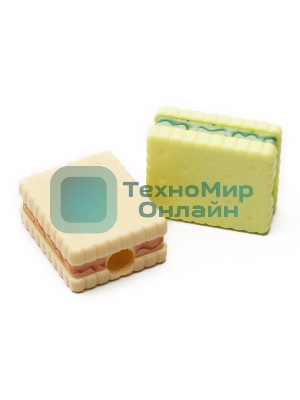 Точилка для карандашей ручная Silwerhof Cookies Монстрики, 1 отверстие, пластик, ассорти, туба