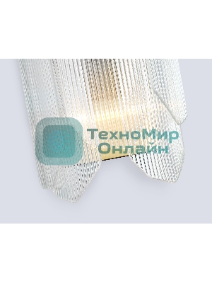 Настенный светильник Ambrella light LH31257/2 BS/CL латунь/прозрачный E14*2 max 40W 220*150*270
