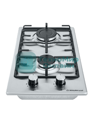 Газовая варочная панель Maunfeld EGHS.32.3ES/G, 2 конфорки, нержавеющая сталь