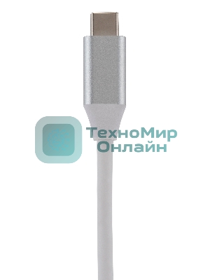 Кард-ридер Digma CR-С2501-S/серебристый/SD/TF/micro-SD/USB Type-C/алюминий