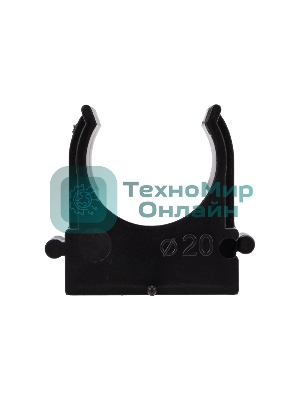 Крепеж-клипса для монтажного пистолета Rexant Ø 20 мм, черная (100 шт/уп)